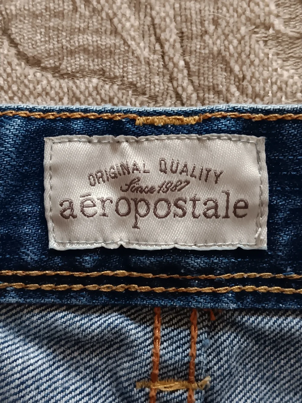 Aeropostale Distressed Denim Cuffed Shorts
